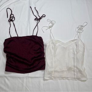 Abercrombie & Fitch Women’s Sleeveless Top Size 2XS & S Adjustable Straps Bundle